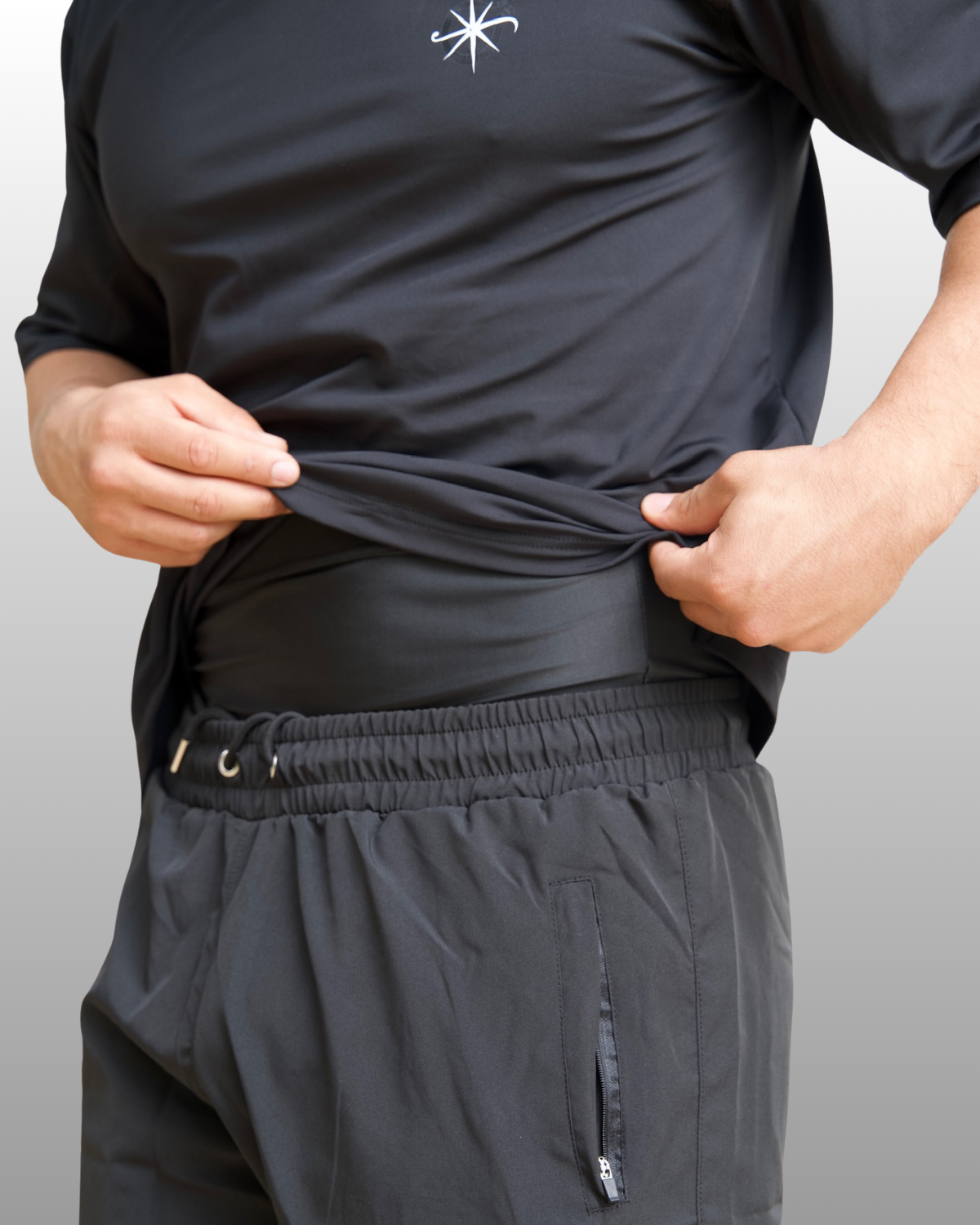 Wadi — Pantacourt de bain & sport homme avec legging supérieur intégré
